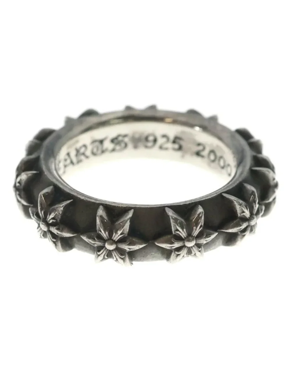 Chrome Hearts Star Band Silver Ring